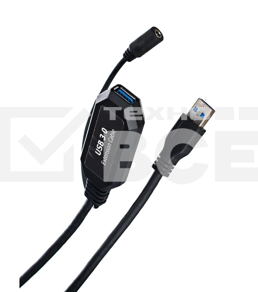 Кабель-адаптер USB3.0-repeater, удлинительный активный <Am-->Af> 5м VCOM