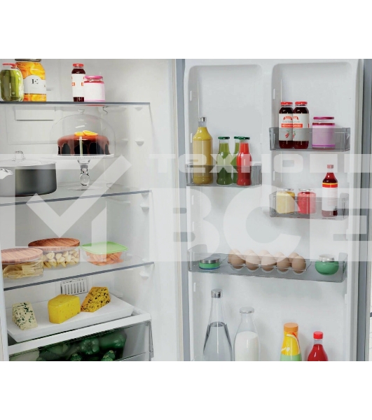 Холодильник Hotpoint HT 4200 AB мраморный двухкамерный 247/78л морозилка снизу, No Frost