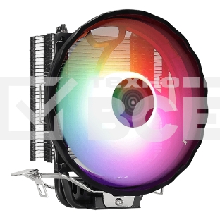 Кулер для процессора AeroCool / Formula Rave 3 ARGB черный, 120 мм, алюминий/медь, 1800 об/мин, 27 дБ, 4 pin, 125 Вт, 135 мм