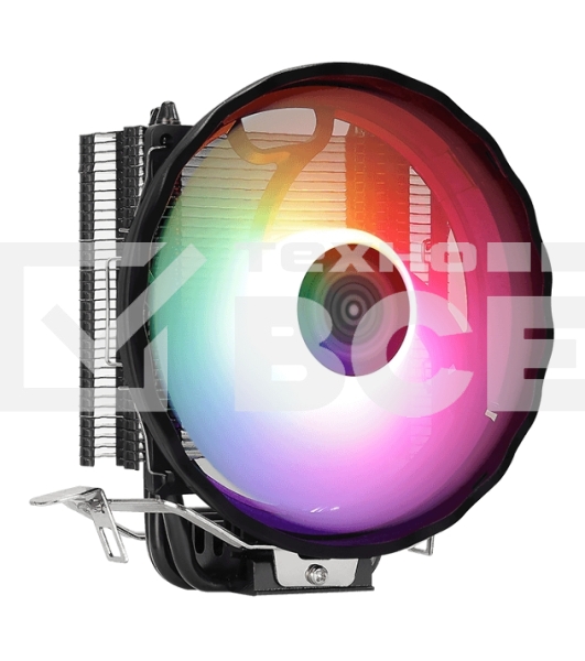 Кулер для процессора AeroCool / Formula Rave 3 ARGB черный, 120 мм, алюминий/медь, 1800 об/мин, 27 дБ, 4 pin, 125 Вт, 135 мм