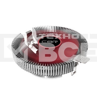 Кулер CBR CBR80 серебристый/красный 90мм алюминий 2000rpm 23.6db 3-pin 65Вт