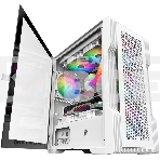 Компьютерный корпус 1STPLAYER TRILOBITE T3 White / mATX, TG / 4x 120mm LED fans inc. / T3-WH-4F1-W, фото10