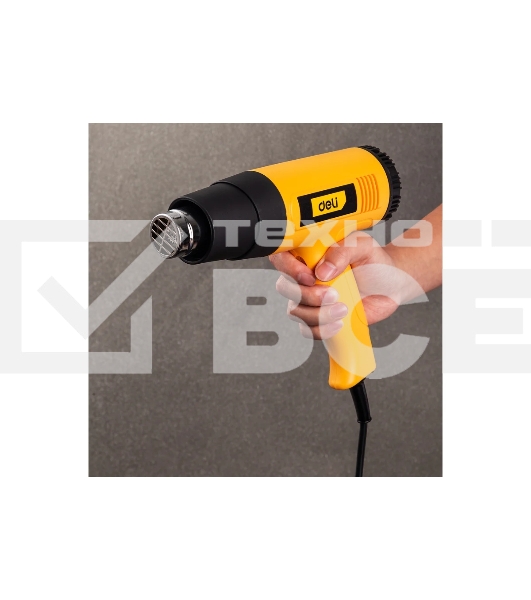 Фен технический Deli DL391202 (2000Вт, рабочая температура 100...650 град.)