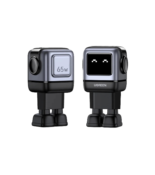 Сетевое зарядное устройство Nexode Robot 65Вт 2xUSB-C, 1xUSB-A, GaN Gray (25685B)
