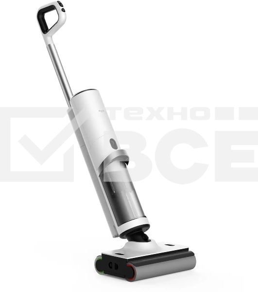 Пылесос моющий Deerma DEM-VX910W белый/черный, питание от аккумулятора, 230 Вт, уборка влажная/сухая, пылесборник 0.7 л, работа от АКБ max - 45 мин