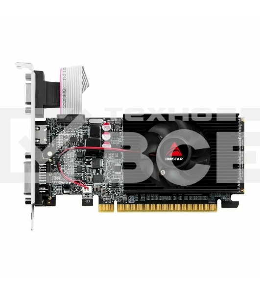 Видеокарта Biostar PCI-E GT710-2GB D3 LP NVIDIA GeForce GT 710 2Gb 64bit DDR3 954/1333 DVIx1 HDMIx1 CRTx1 HDCP Ret low profile