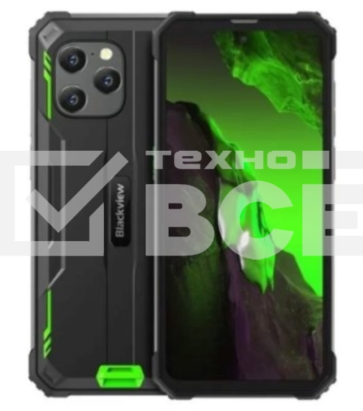 Смартфон Blackview BV8900 Pro, 8/256Gb, черный/зеленый