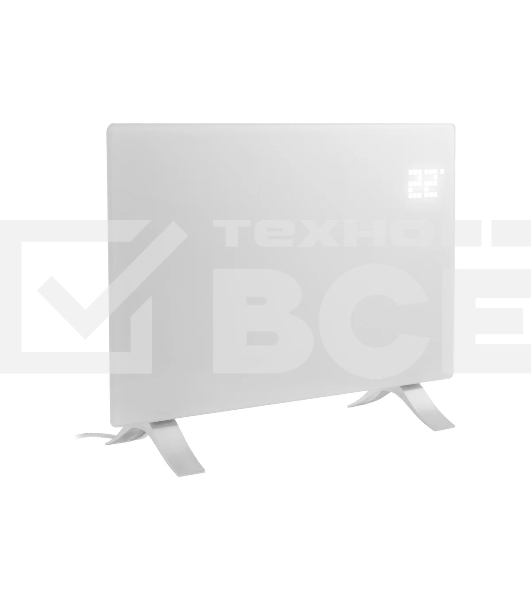 Конвектор Denzel OptiPrime-1500 белый, 1500 Вт, 20 м2, термостат, дисплей, WiFi