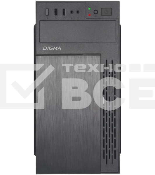 Компьютерный корпус Digma DCC-MN301 черный без БП mATX 1x80mm 2x120mm 1xUSB2.0 1xUSB3.0 audio