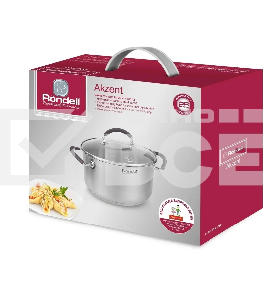 Кастрюля с/кр 20 см 3,1 л Rondell RDS-1388 Akzent