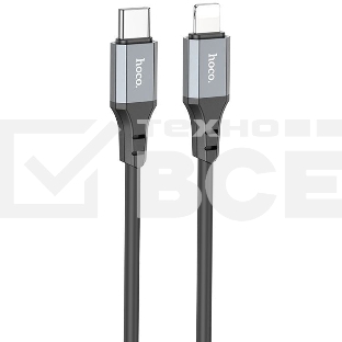 Кабель Hoco X92 Honest PD USB Type-C (m)-Lightning (m) 3м черный коробка