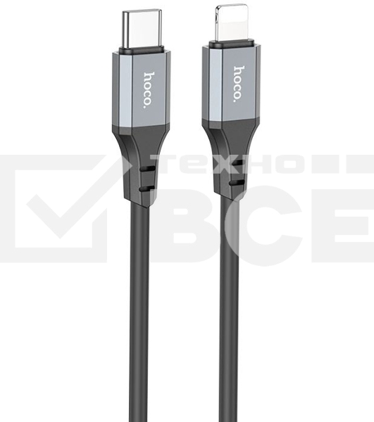 Кабель Hoco X92 Honest PD USB Type-C (m)-Lightning (m) 3м черный коробка