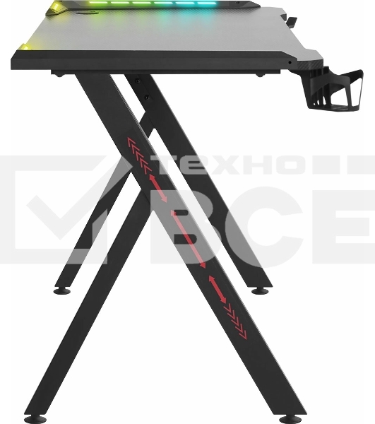 Стол игровой Defender EXTREME RGB BLACK