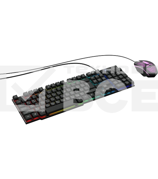 Клавиатура + мышь Оклик GMNG 400GMK клав:черный мышь:черный USB