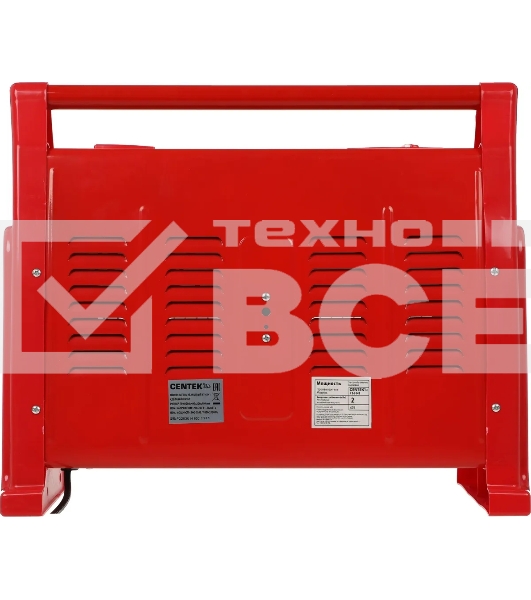 Инфракрасный обогреватель Centek CT-6141 красный, кварцевый, 2000 Вт, 20 м2