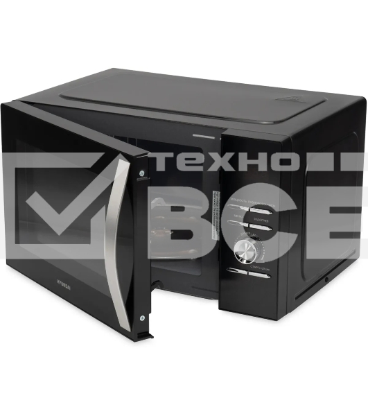 Микроволновая печь Hyundai HYM-D2079 черный, 23 л, 800 Вт, переключатели - кнопки/поворотный механизм