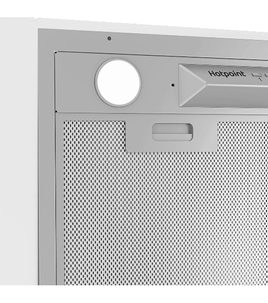Встраиваемая вытяжка Hotpoint HPAE 52FLB X, управление сенсорное, Серебристый