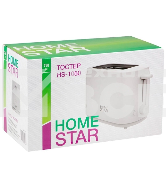 Тостер HOMESTAR HS-1050 белый, 750 Вт