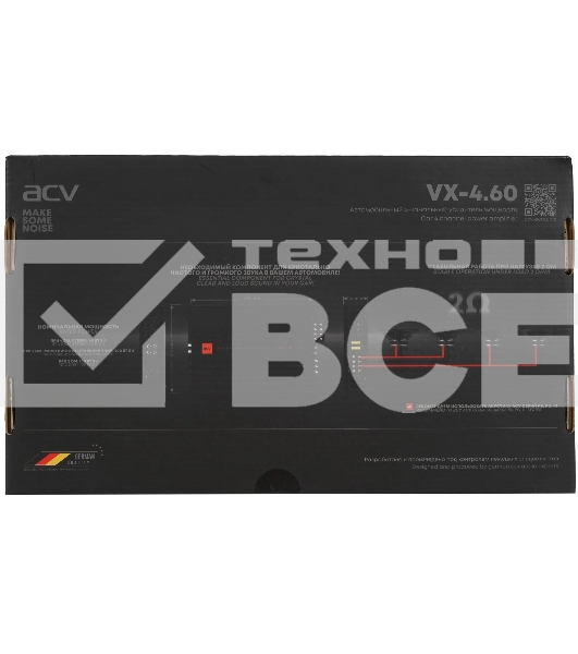 Усилитель автомобильный ACV VX-4.60 четырехканальный