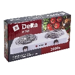 Плитка электрическая Delta D-705 двухконфорочная спираль белая (5), фото2