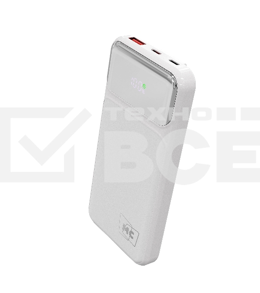 Портативный аккумулятор MORE CHOICE (4620202552747) PB29-10 10000mAh 1USB+2Type-C 3.0A 22.5W+PD20W+QC3.0, белый