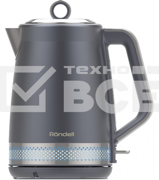 Чайник электрический Rondell RDE-WK880 1.7л. 2200Вт титан/серебристый корпус: серебристый