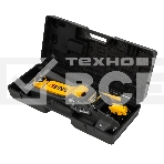 Домкрат гидравлический подкатной с фиксатором Denzel 2,5 т,85-385 мм, в пласт. кейсе, фото8