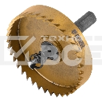 Коронка по металлу Denzel HSS, 65 мм, нитридтитановое покрытие, фото 1