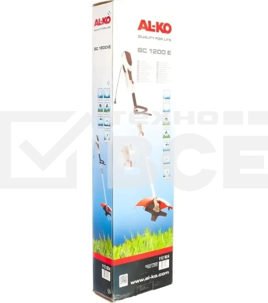 Триммер электрический Al-Ko BC 1200 E 1200Вт реж.эл.:леска/нож