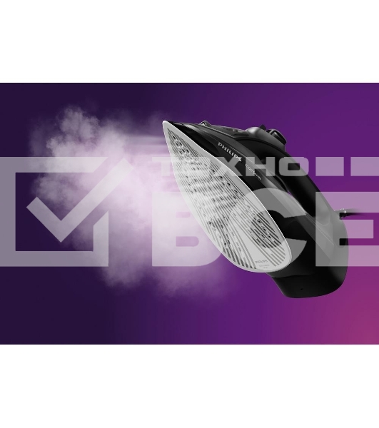 Утюг электрический Philips 2600 Вт, удар 200 г, пар 45 г/мин, SteamGlide Plus