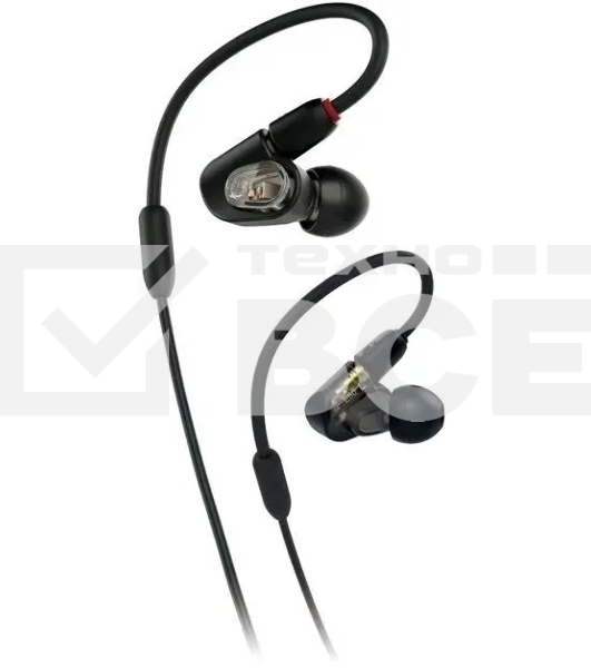 Проводные наушники Audio-Technica ATH-E50 черный, вкладыши
