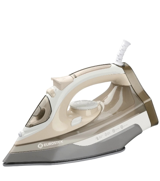 Утюг Eurostek EEI-2607 бежевый/белый, 2600 Вт, 45 гр/мин, 140 г/мин, 350 мл
