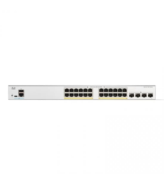 Коммутатор Cisco Catalyst C1200-24P-4X, 24×1 Гбит/с + 4×10 Гбит/с SFP+
