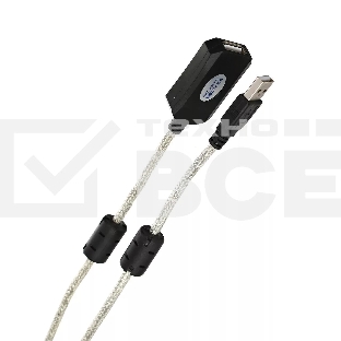 Кабель-адаптер VCOM VUS7049-25M USB2.0-repeater, удлинительный активный <Am-->Af> 25м