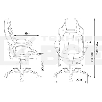 Кресло игровое Бюрократ VIKING 2 AERO BLACK EDITION черный, искусственная кожа, фото5