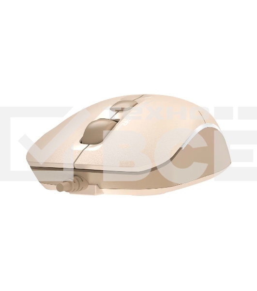 Мышь проводная A4Tech Fstyler FM26 бежевый/коричневый оптическая (2000dpi) USB для ноутбука (4but)