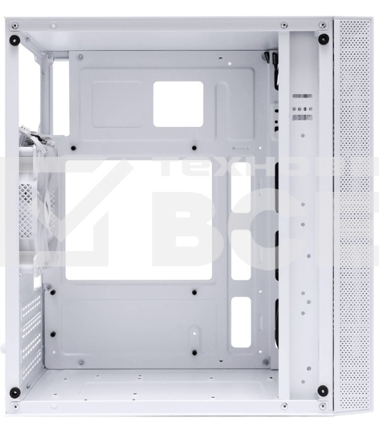 Компьютерный корпус 1STPLAYER FIREBASE X1 White / mATX / 3x120mm LED fans / X1-WH-3F1-W