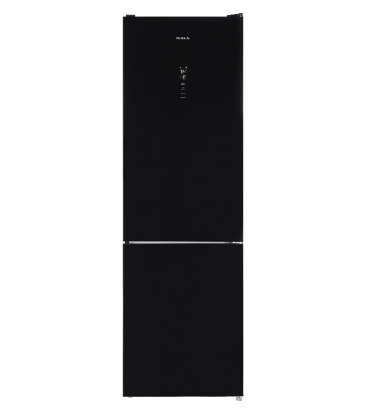 Холодильник Nordfrost RFC 390D NFGB черное матовое стекло двухкамерный 240/95л морозилка снизу