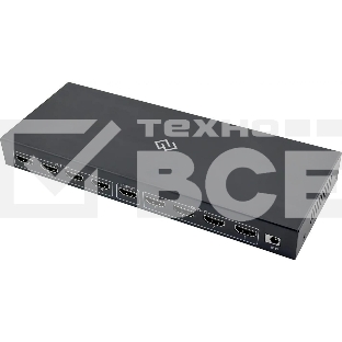 Сплиттер аудио-видео Digma DHSP-v2x8 HDMI (f)/8xHDMI (f) черный