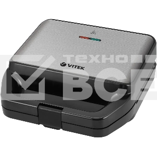 Вафельница Vitek VT-2626 850Вт черный/серебристый