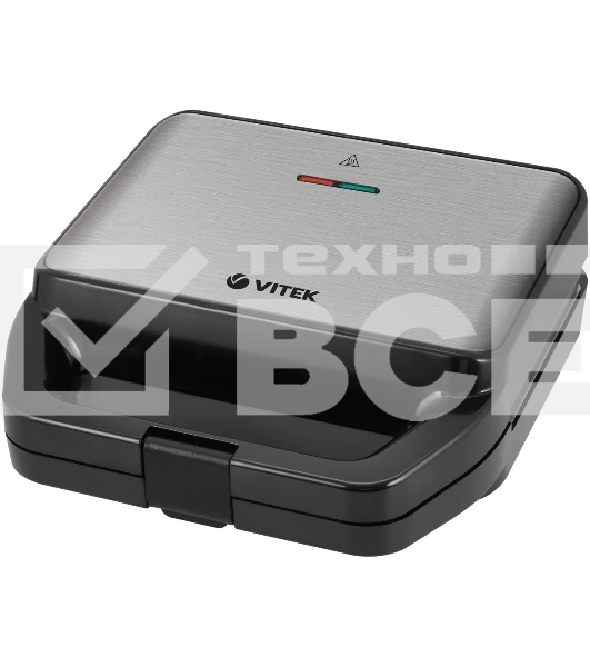Вафельница Vitek VT-2626 850Вт черный/серебристый