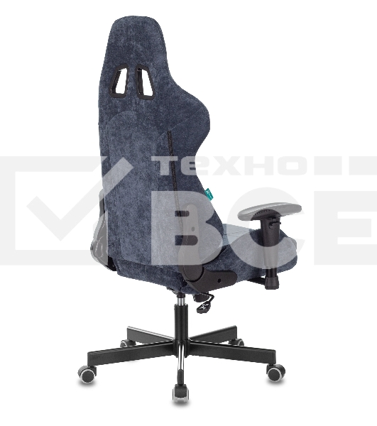 Кресло игровое Бюрократ VIKING KNIGHT LT27 FABRIC синий крестовина металл/пластик