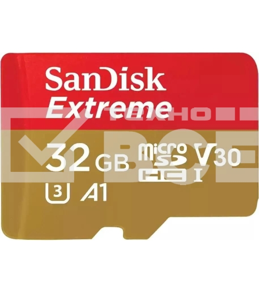 Флеш карта/SanDisk/Extreme SDSQXAF-032G-GN6MN/microSDHC/32 ГБ/A1, U3, V30/100 МБ/с