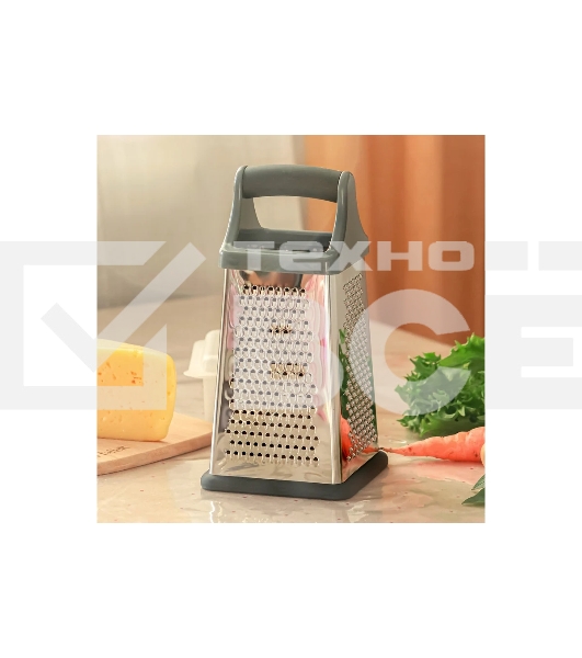 Терка TalleR TR-21922 Размер: 10,2*10,2*21 см.с контейнером 4 в 1