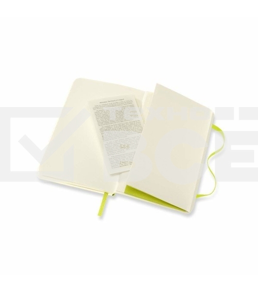 Блокнот Moleskine CLASSIC SOFT QP611C2 Pocket 90x140мм, 192 страниц, линейка, мягкая обложка, лайм