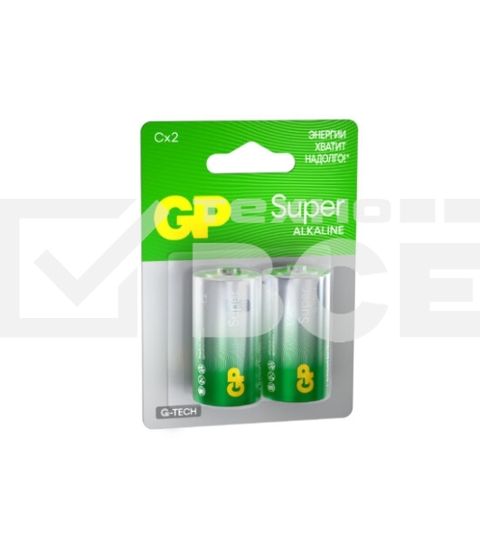 Алкалиновые батарейки GP Super Alkaline G-Tech 14А типоразмера C - 2 шт. на блистере (2 шт.)