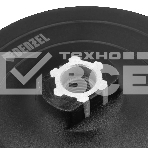 Тарелка опорная для дрели и УШМ Denzel с липучкой, 115 мм, твердая, с адаптером c М14 на d8, фото3