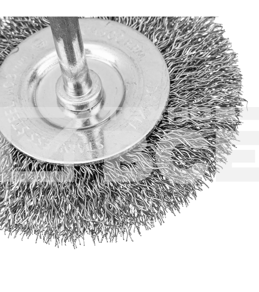 Набор щеток для дрели Denzel 2 Плоские 50-75 мм, 3 Чашки 25-50-75 мм, шпилька, нерж.вит. проволока