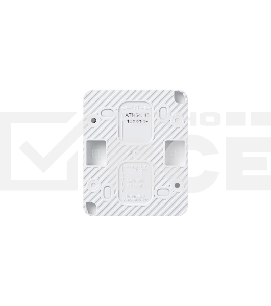 Розетка 1-м ОП AtlasDesign Profi54 16А IP54 250В с заземл. защ. шторки белый SchE ATN540145