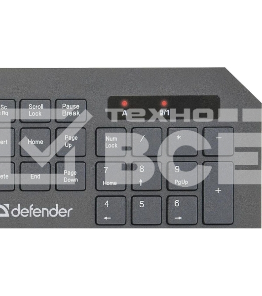 Комплект клавиатура+мышь Defender Berkeley C-925 беспроводной, USB, 1600 DPI, чёрный